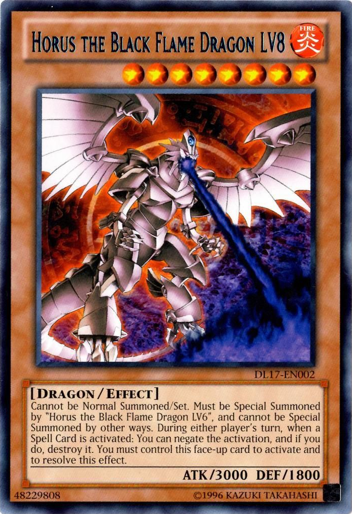 Horus the Black Flame Dragon LV8 (Blue) [DL17-EN002] Rare | GnG Games