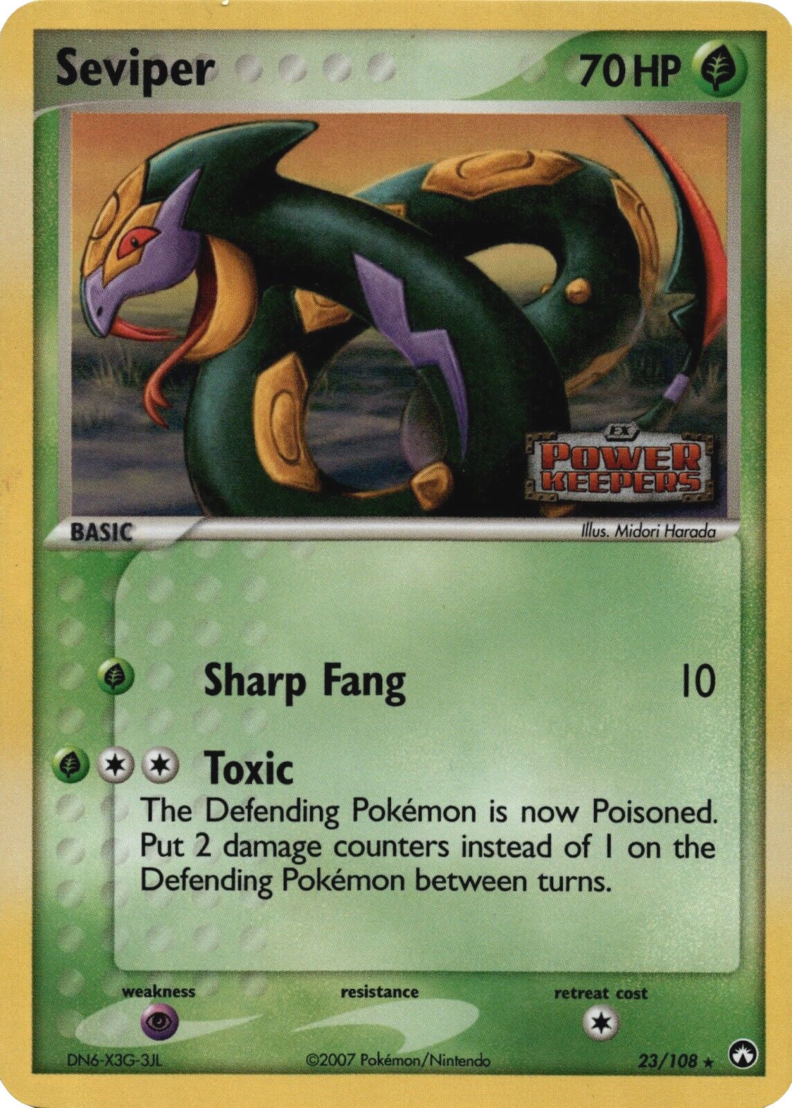 Seviper (23/108) (Stamped) [EX: Power Keepers] | GnG Games