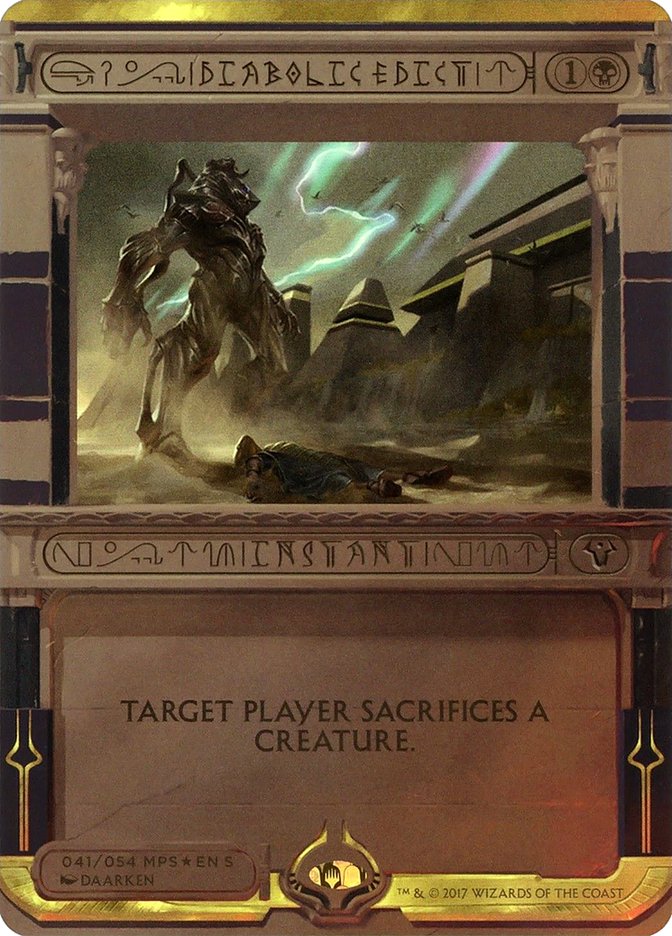 Diabolic Edict [Amonkhet Invocations] | GnG Games