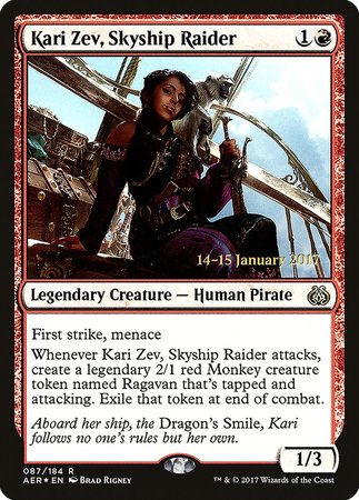 Kari Zev, Skyship Raider [Aether Revolt Promos] | GnG Games