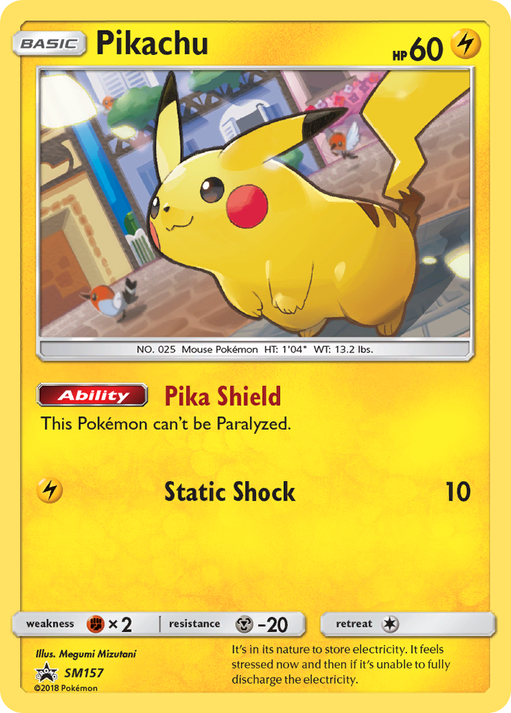 Pikachu (SM157) [Sun & Moon: Black Star Promos] | GnG Games