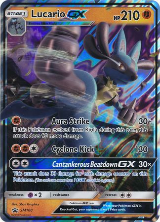 Lucario GX (SM100) (Jumbo Card) [Sun & Moon: Black Star Promos] | GnG Games