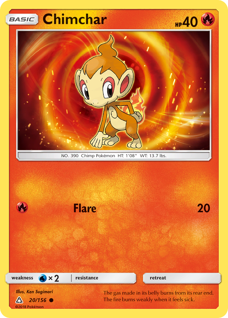 Chimchar (20/156) [Sun & Moon: Ultra Prism] | GnG Games