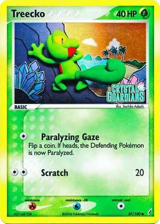 Treecko (67/100) (Stamped) [EX: Crystal Guardians] | GnG Games