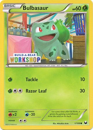 Bulbasaur (1/108) (Build A Bear Workshop Exclusive) [Black & White: Dark Explorers] | GnG Games