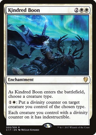 Kindred Boon [Commander 2017] | GnG Games