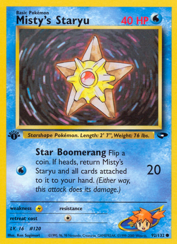 Misty's Staryu (92/132) [Gym Challenge 1st Edition] | GnG Games