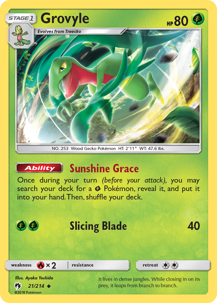 Grovyle (21/214) [Sun & Moon: Lost Thunder] | GnG Games