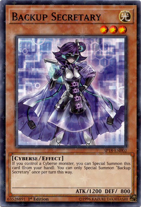 Backup Secretary (Starfoil) [SP18-EN002] Starfoil Rare | GnG Games