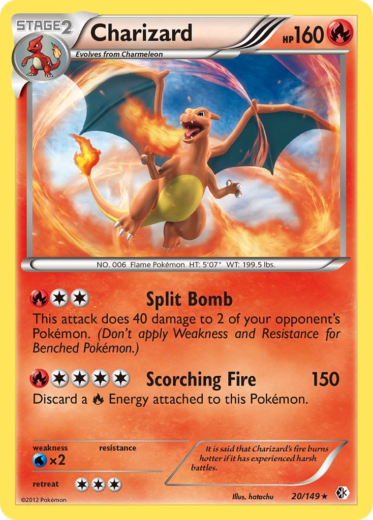 Charizard (20/149) (Cosmos Holo) (Blister Exclusive) [Black & White: Boundaries Crossed] | GnG Games