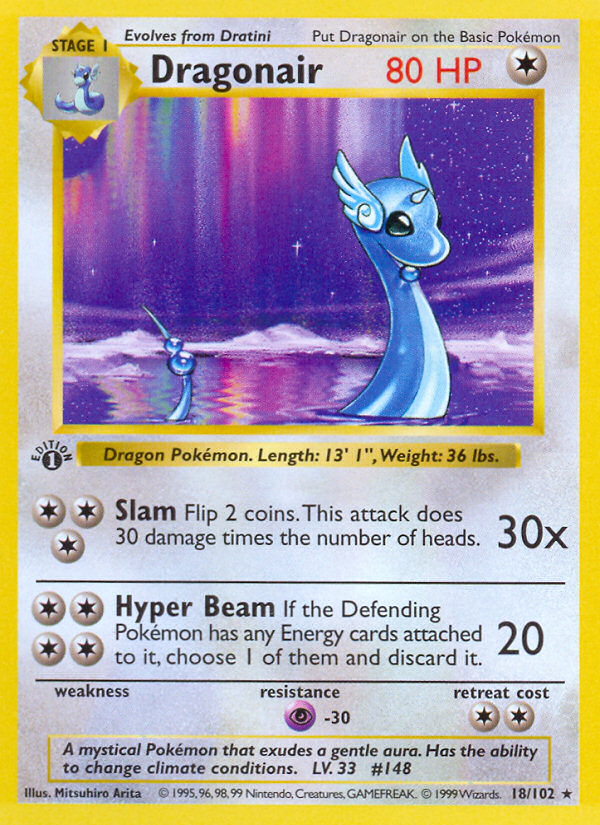 Dragonair (18/102) (Shadowless) [Base Set 1st Edition] | GnG Games