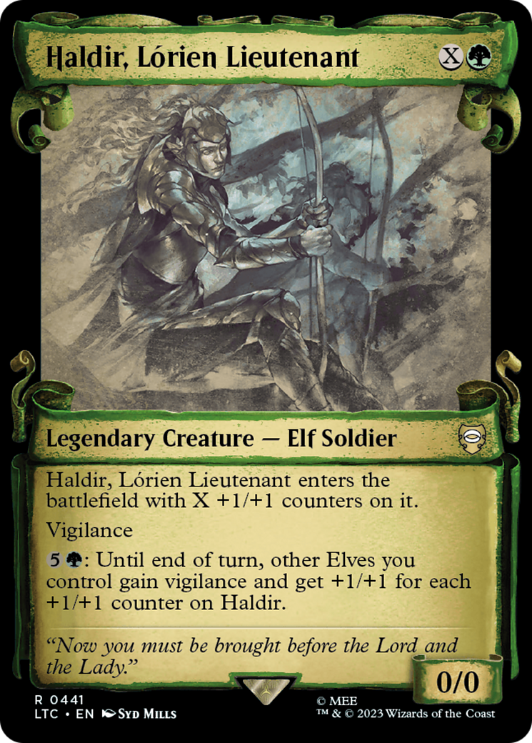 Haldir, Lorien Lieutenant [The Lord of the Rings: Tales of Middle-Earth Commander Showcase Scrolls] | GnG Games