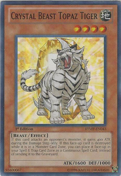 Crystal Beast Topaz Tiger [RYMP-EN043] Super Rare | GnG Games