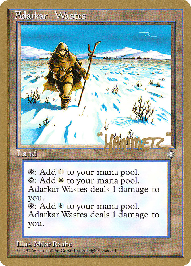 Adarkar Wastes (Shawn "Hammer" Regnier) [Pro Tour Collector Set] | GnG Games