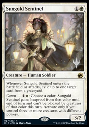 Sungold Sentinel (Promo Pack) [Innistrad: Midnight Hunt Promos] | GnG Games