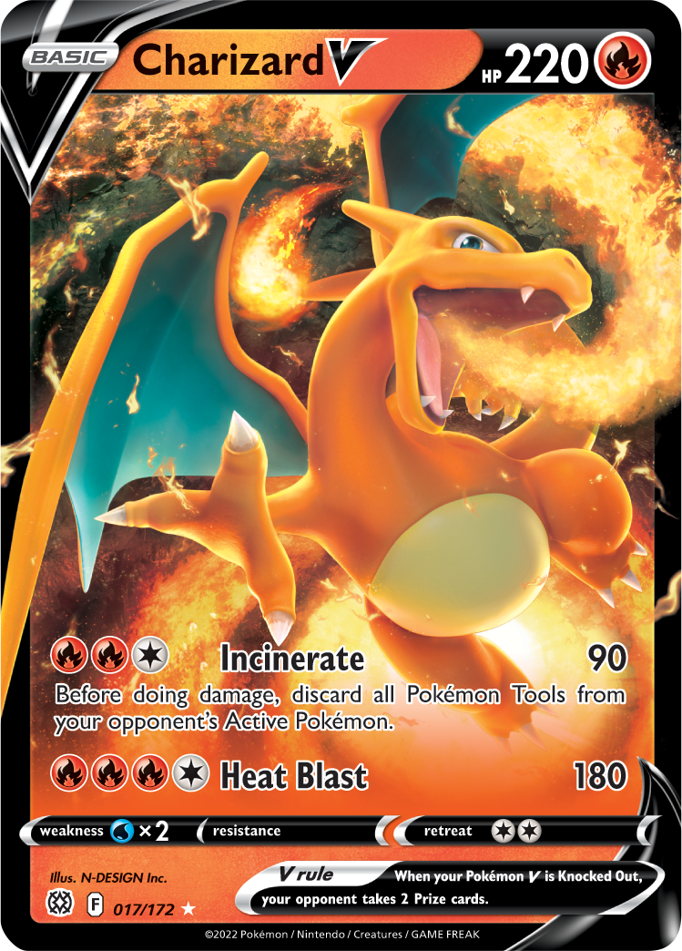 Charizard V (017/172) [Sword & Shield: Brilliant Stars] | GnG Games