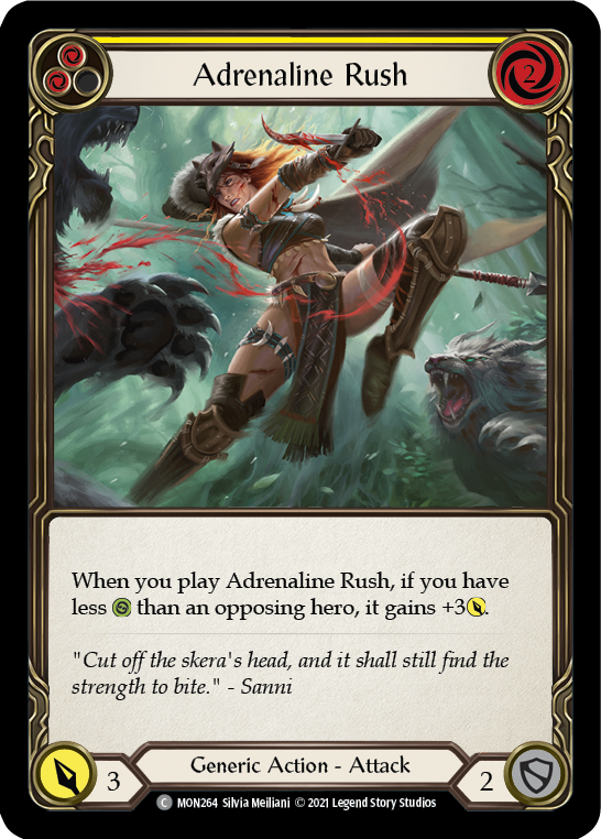 Adrenaline Rush (Yellow) [MON264] 1st Edition Normal | GnG Games