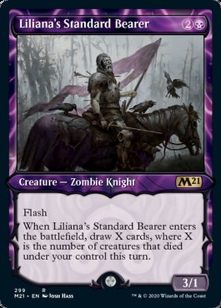 Liliana's Standard Bearer (Showcase) [Core Set 2021] | GnG Games