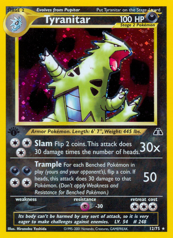 Tyranitar (12/75) [Neo Discovery 1st Edition] | GnG Games