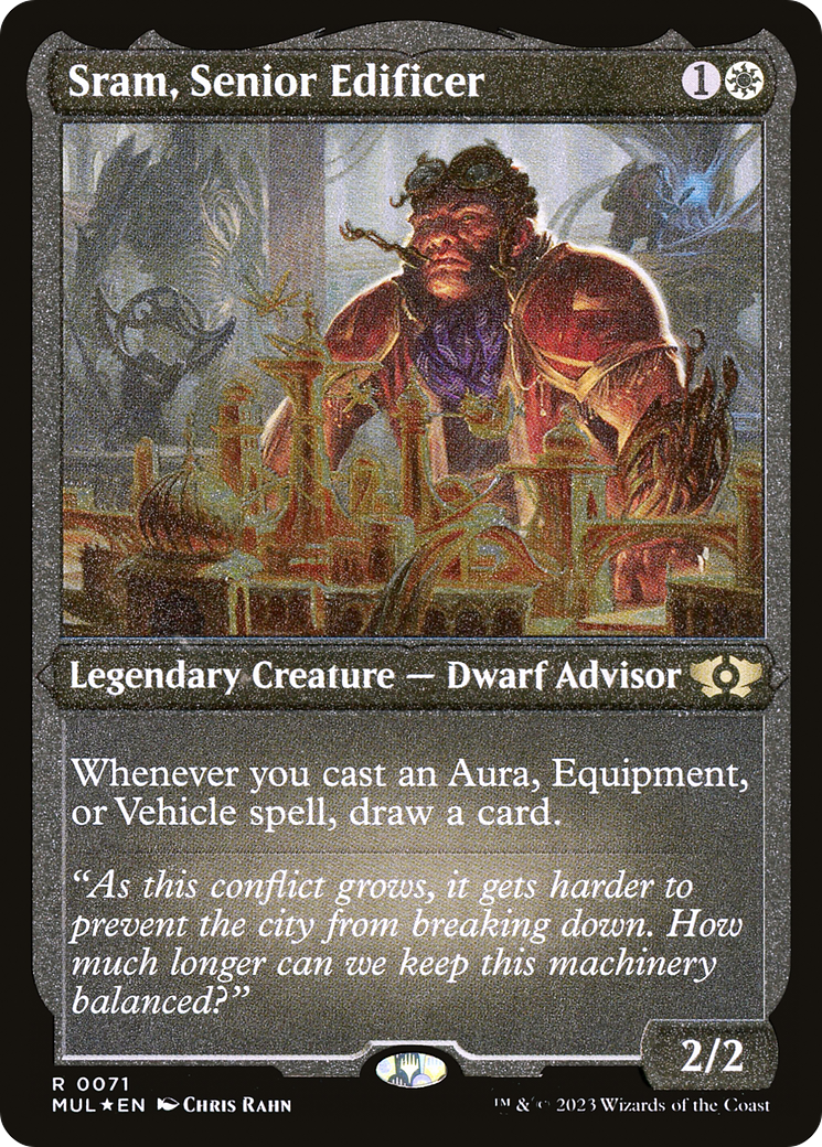 Sram, Senior Edificer (Foil Etched) [Multiverse Legends] | GnG Games