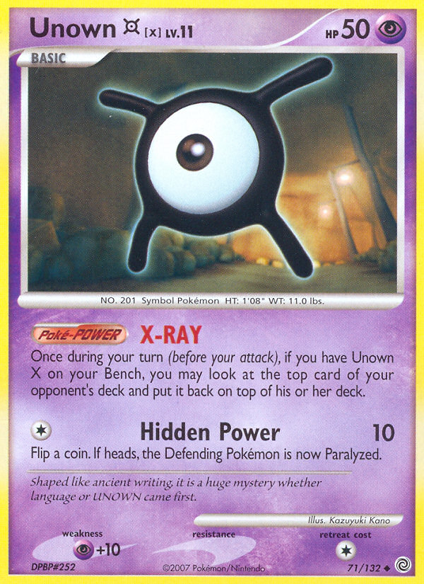 Unown X (71/132) [Diamond & Pearl: Secret Wonders] | GnG Games