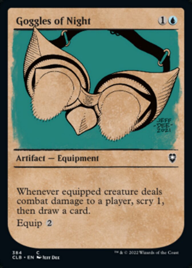 Goggles of Night (Showcase) [Commander Legends: Battle for Baldur's Gate] | GnG Games