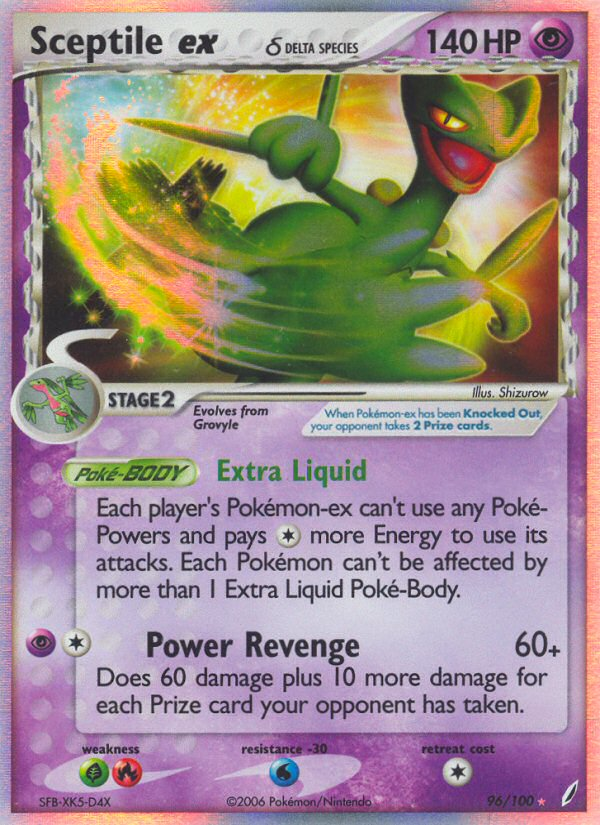 Sceptile ex (96/100) (Delta Species) [EX: Crystal Guardians] | GnG Games