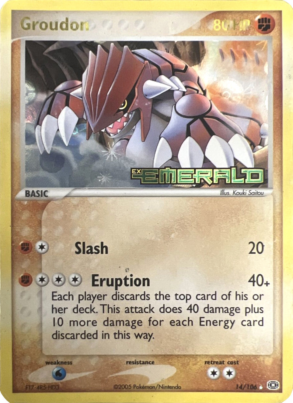 Groudon (14/106) (Stamped) [EX: Emerald] | GnG Games