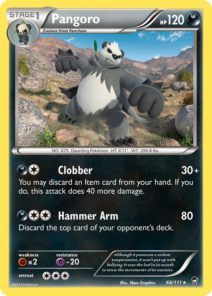 Pangoro (68/111) (Theme Deck Exclusive) [XY: Furious Fists] | GnG Games