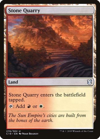 Stone Quarry [Commander 2019] | GnG Games