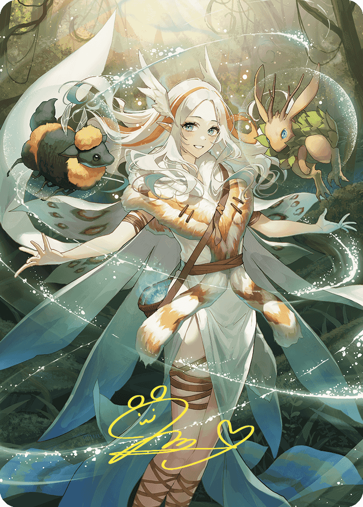 Greater Auramancy Anime Art Card (Gold-Stamped Signature) [Wilds of Eldraine Art Series] | GnG Games