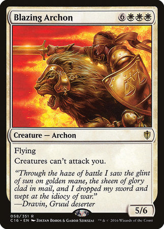 Blazing Archon [Commander 2016] | GnG Games