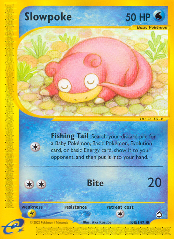 Slowpoke (108/147) [Aquapolis] | GnG Games