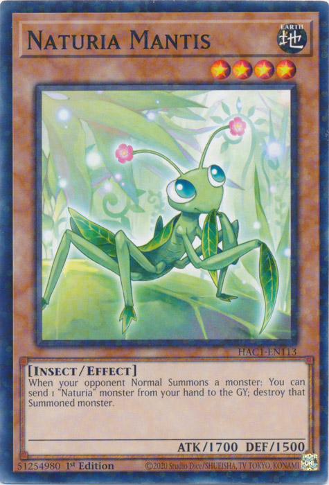 Naturia Mantis (Duel Terminal) [HAC1-EN113] Common | GnG Games