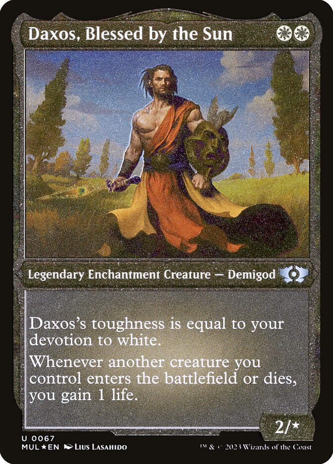 Daxos, Blessed by the Sun (Foil Etched) [Multiverse Legends] | GnG Games