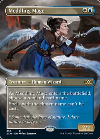 Meddling Mage (Borderless) [Double Masters] | GnG Games
