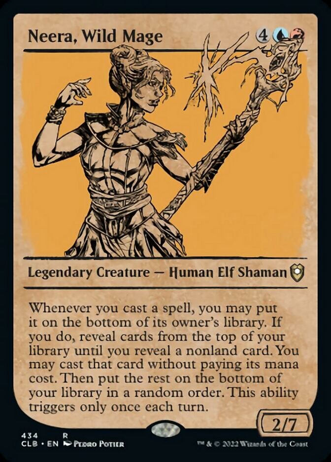 Neera, Wild Mage (Showcase) [Commander Legends: Battle for Baldur's Gate] | GnG Games