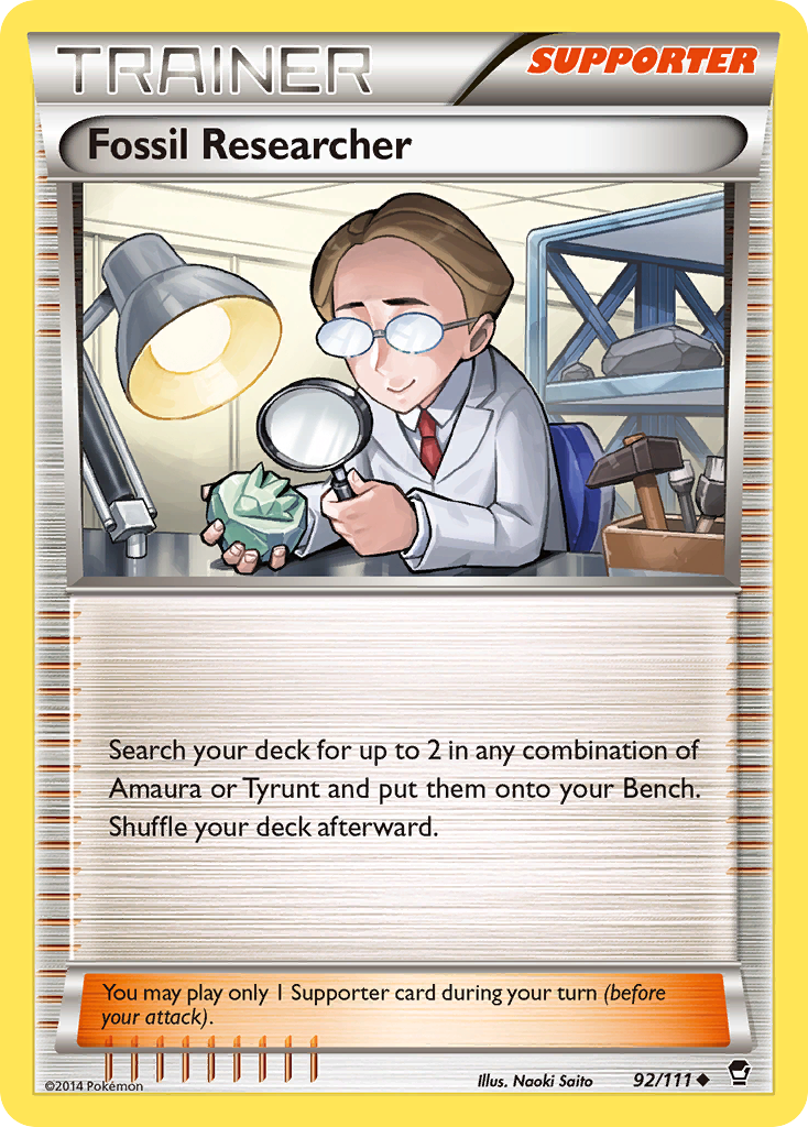 Fossil Researcher (92/111) [XY: Furious Fists] | GnG Games