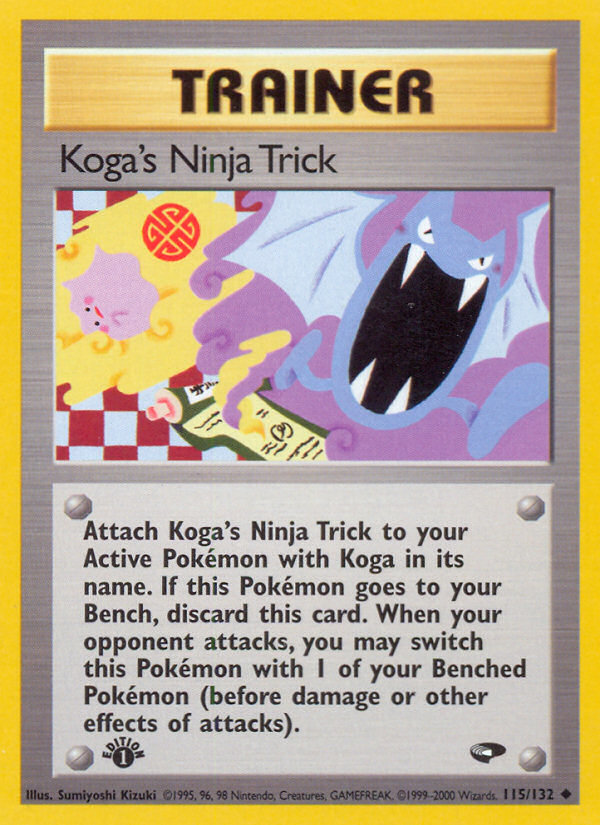 Koga's Ninja Trick (115/132) [Gym Challenge 1st Edition] | GnG Games