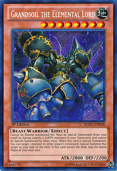 Grandsoil the Elemental Lord [REDU-EN038] Secret Rare | GnG Games