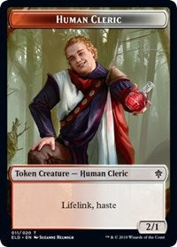 Human Cleric // Food (17) Double-sided Token [Throne of Eldraine Tokens] | GnG Games