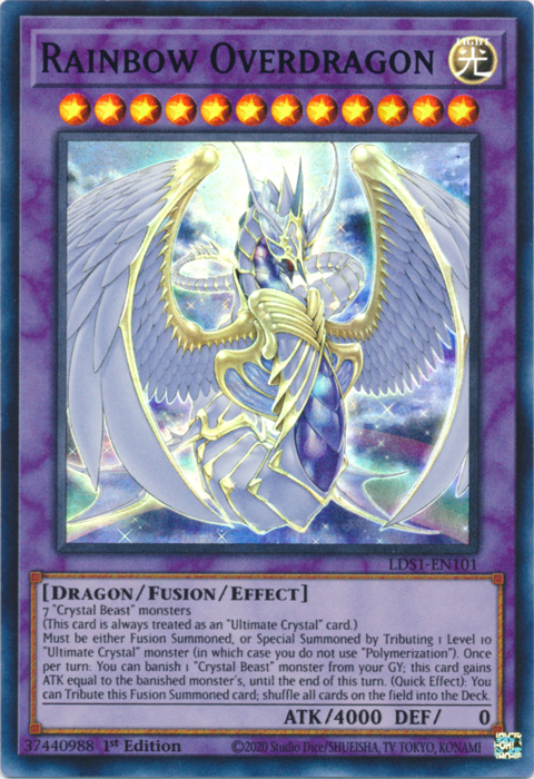 Rainbow Overdragon (Blue) [LDS1-EN101] Ultra Rare | GnG Games