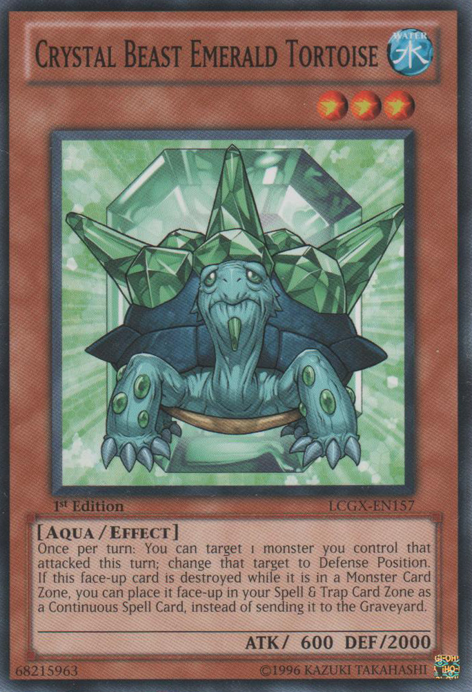 Crystal Beast Emerald Tortoise [LCGX-EN157] Common | GnG Games