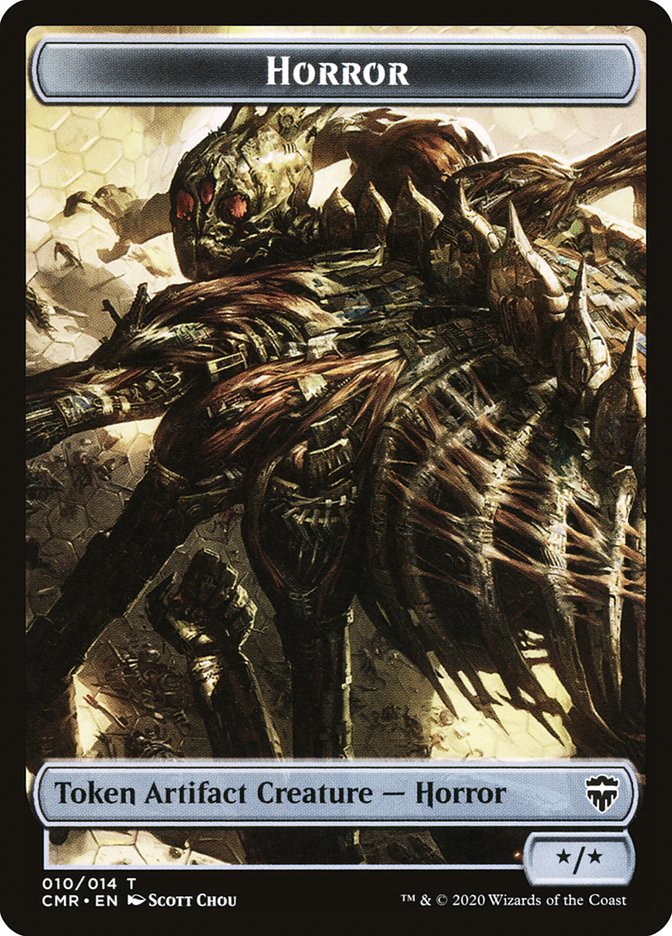 Horror Token [Commander Legends Tokens] | GnG Games