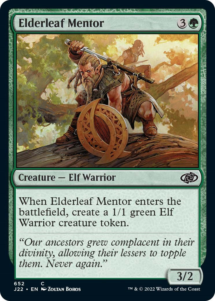 Elderleaf Mentor [Jumpstart 2022] | GnG Games