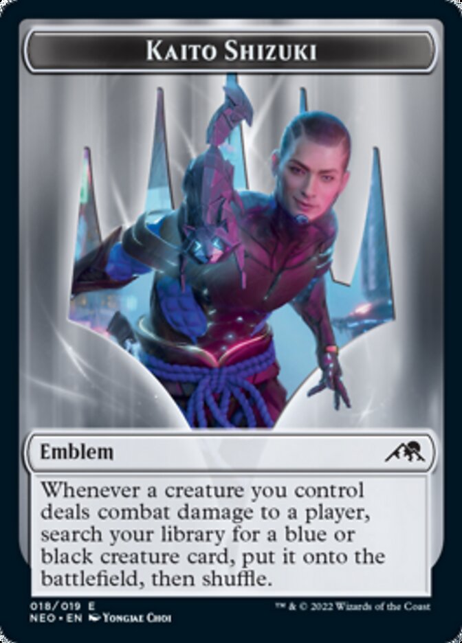 Kaito Shizuki Emblem [Kamigawa: Neon Dynasty Tokens] | GnG Games