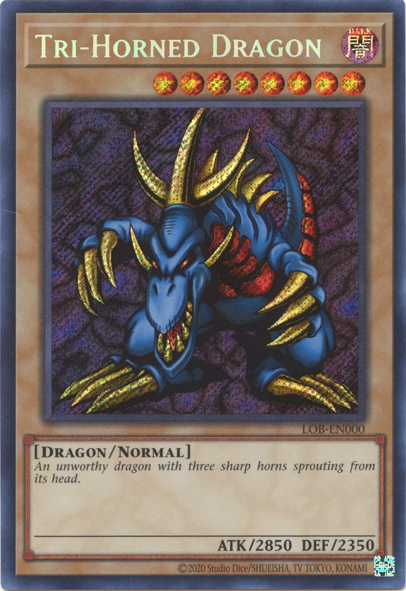 Tri-Horned Dragon (25th Anniversary) [LOB-EN000] Secret Rare | GnG Games