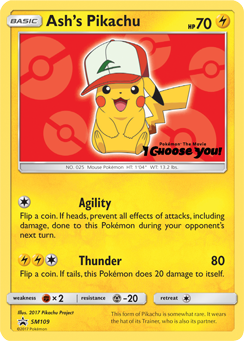 Ash's Pikachu (SM109) [Sun & Moon: Black Star Promos] | GnG Games