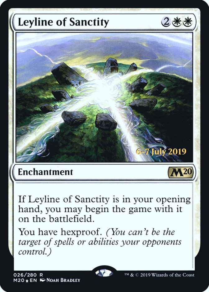 Leyline of Sanctity  [Core Set 2020 Prerelease Promos] | GnG Games
