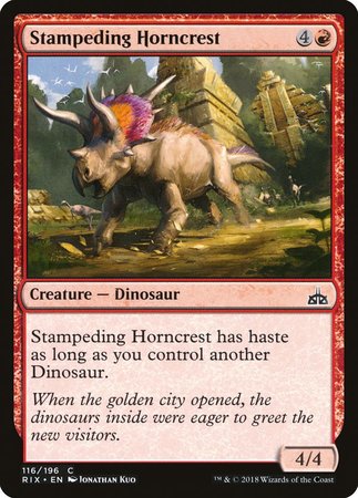 Stampeding Horncrest [Rivals of Ixalan] | GnG Games